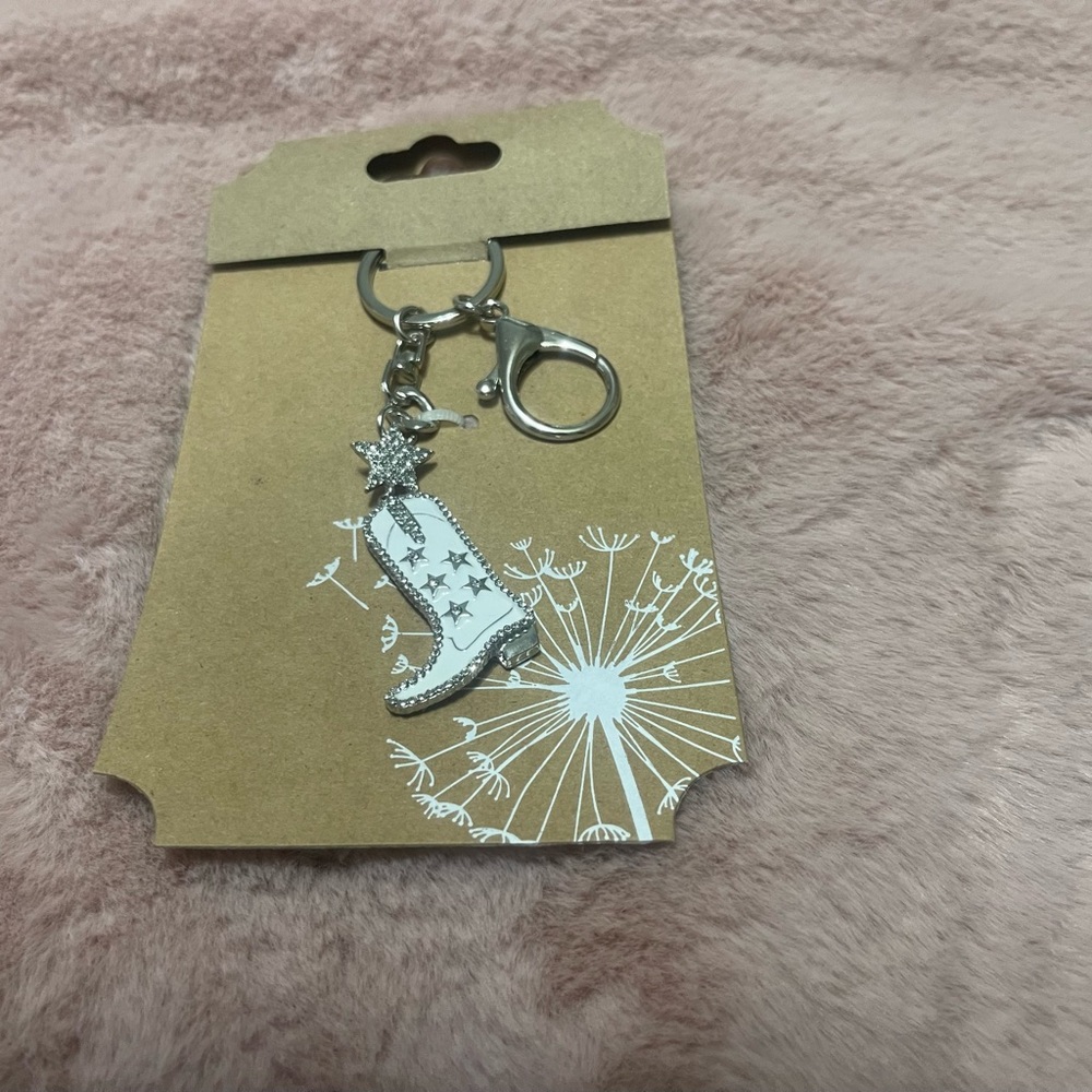 NWT Boot Charm Key Holder/Purse Accessory
